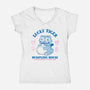 Lucky Tiger Dumpling House-Womens-V-Neck-Tee-sachpica