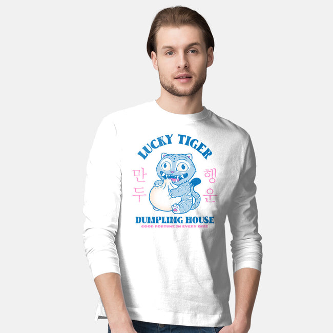 Lucky Tiger Dumpling House-Mens-Long Sleeved-Tee-sachpica