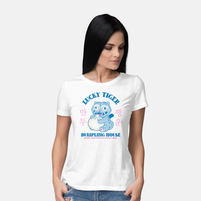 Lucky Tiger Dumpling House-Womens-Basic-Tee-sachpica