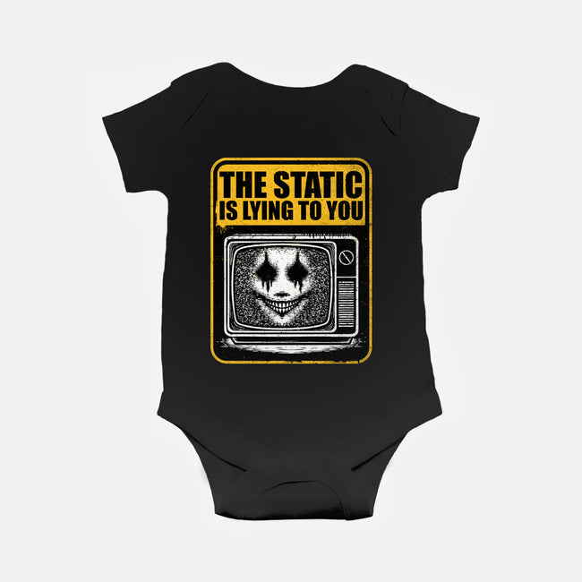 Horror Signs Shadow Static-Baby-Basic-Onesie-Studio Mootant
