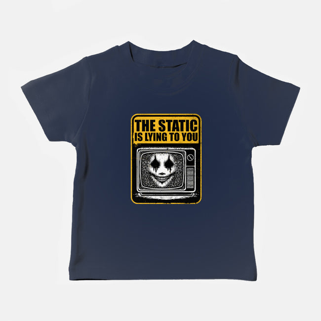 Horror Signs Shadow Static-Baby-Basic-Tee-Studio Mootant