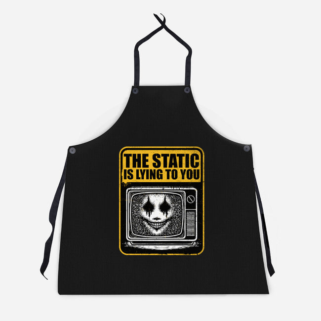 Horror Signs Shadow Static-Unisex-Kitchen-Apron-Studio Mootant