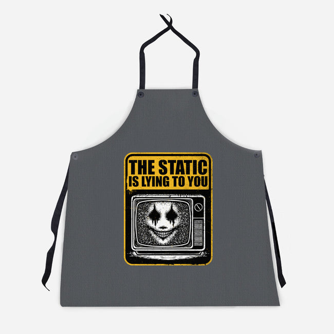 Horror Signs Shadow Static-Unisex-Kitchen-Apron-Studio Mootant