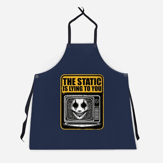 Horror Signs Shadow Static-Unisex-Kitchen-Apron-Studio Mootant