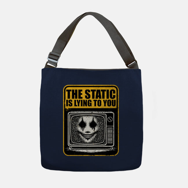 Horror Signs Shadow Static-None-Adjustable Tote-Bag-Studio Mootant