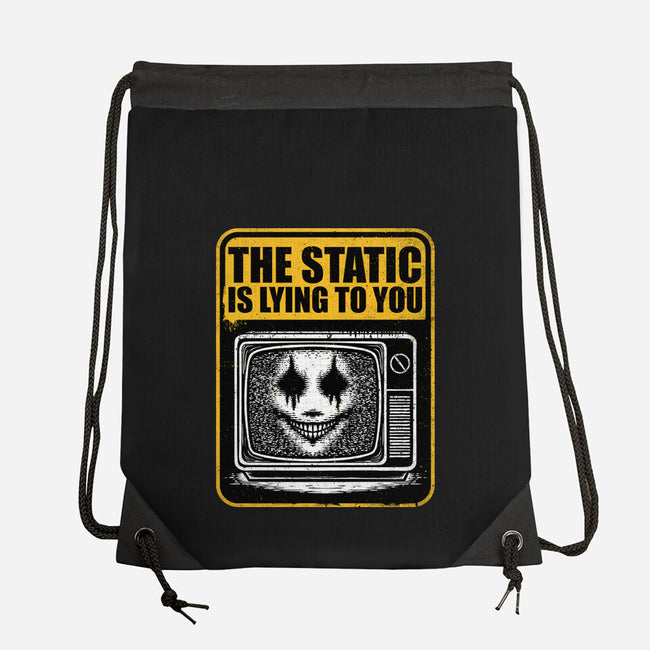 Horror Signs Shadow Static-None-Drawstring-Bag-Studio Mootant