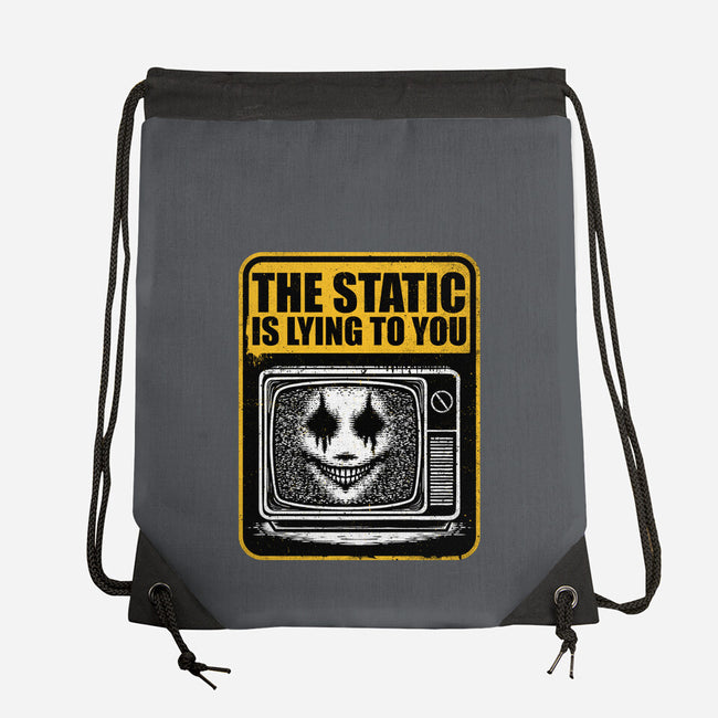 Horror Signs Shadow Static-None-Drawstring-Bag-Studio Mootant
