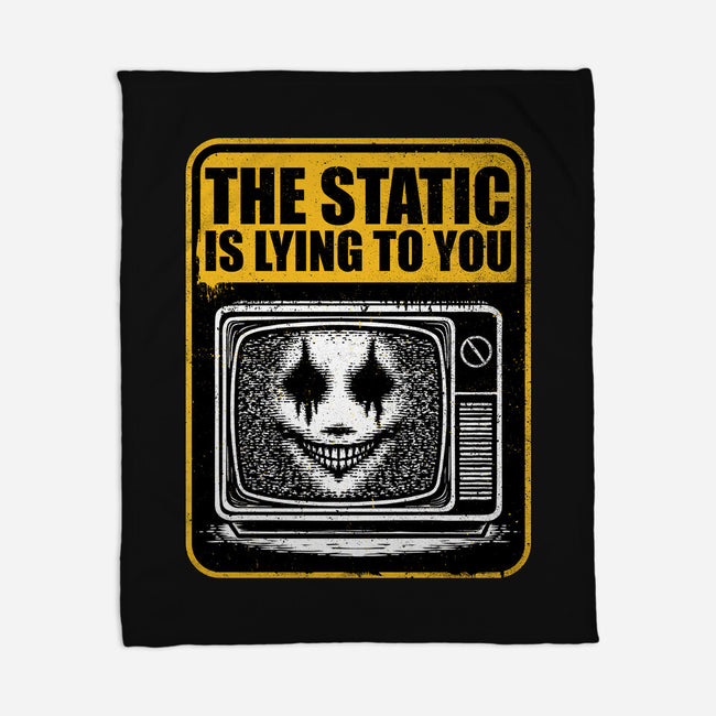 Horror Signs Shadow Static-None-Fleece-Blanket-Studio Mootant