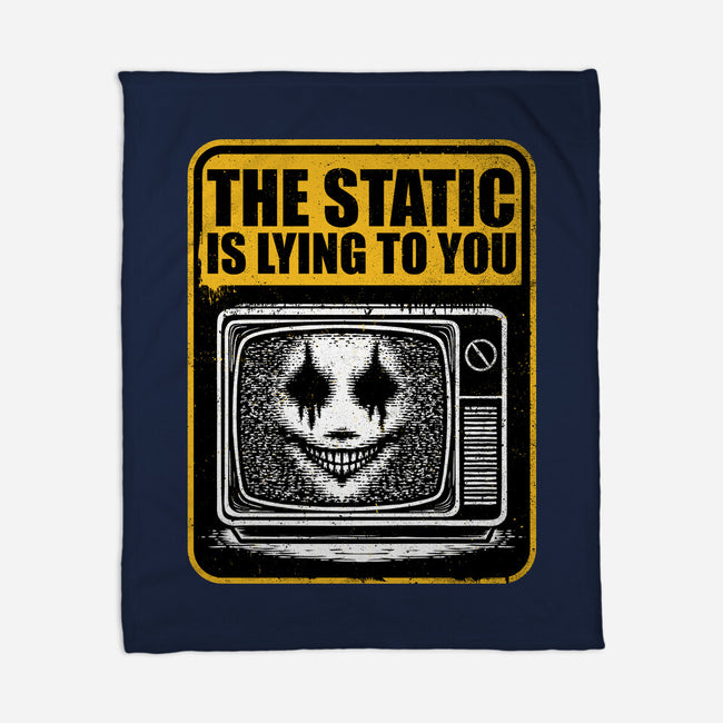 Horror Signs Shadow Static-None-Fleece-Blanket-Studio Mootant