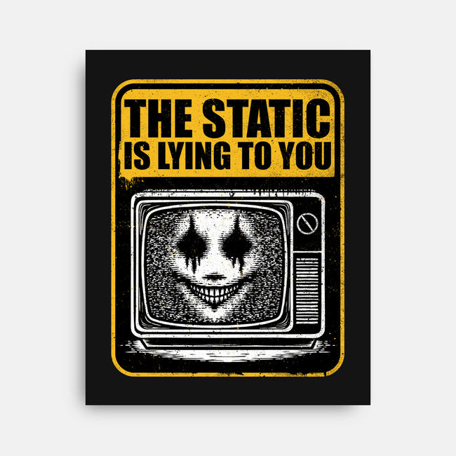Horror Signs Shadow Static-None-Stretched-Canvas-Studio Mootant