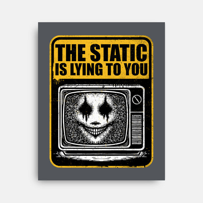 Horror Signs Shadow Static-None-Stretched-Canvas-Studio Mootant