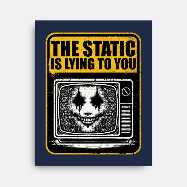 Horror Signs Shadow Static-None-Stretched-Canvas-Studio Mootant