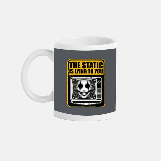 Horror Signs Shadow Static-None-Mug-Drinkware-Studio Mootant