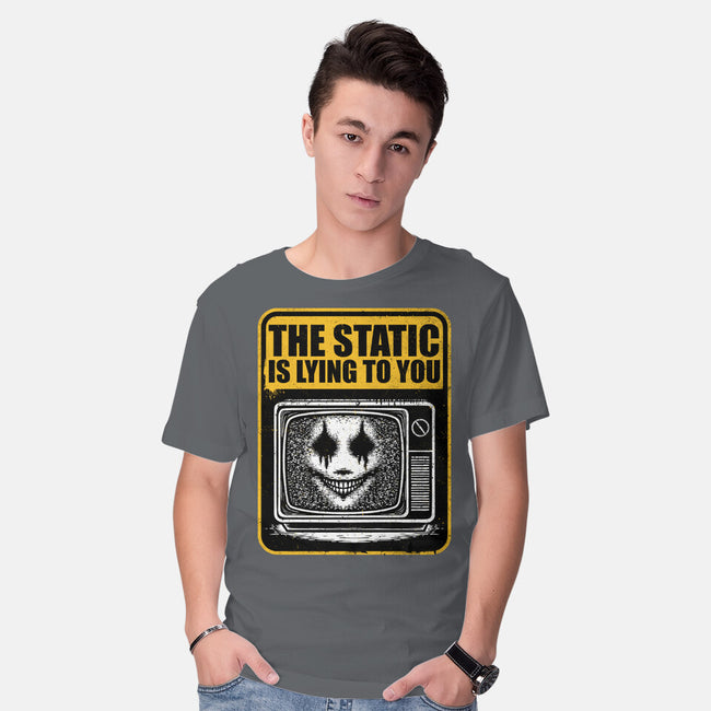 Horror Signs Shadow Static-Mens-Basic-Tee-Studio Mootant