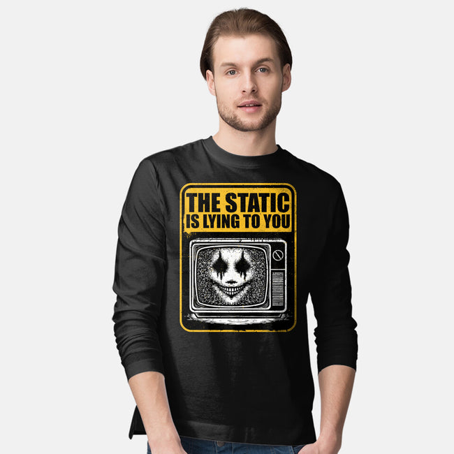 Horror Signs Shadow Static-Mens-Long Sleeved-Tee-Studio Mootant
