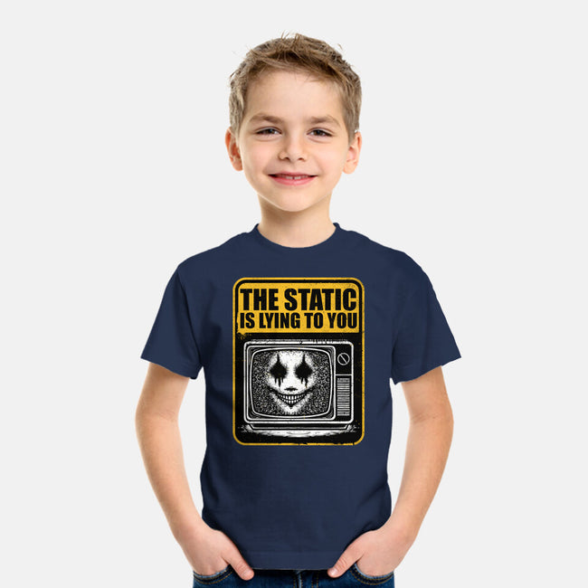 Horror Signs Shadow Static-Youth-Basic-Tee-Studio Mootant