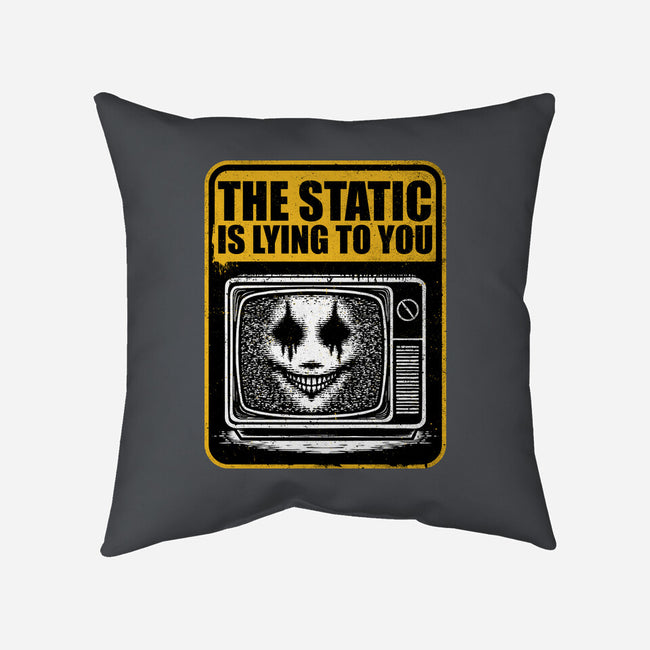 Horror Signs Shadow Static-None-Removable Cover w Insert-Throw Pillow-Studio Mootant