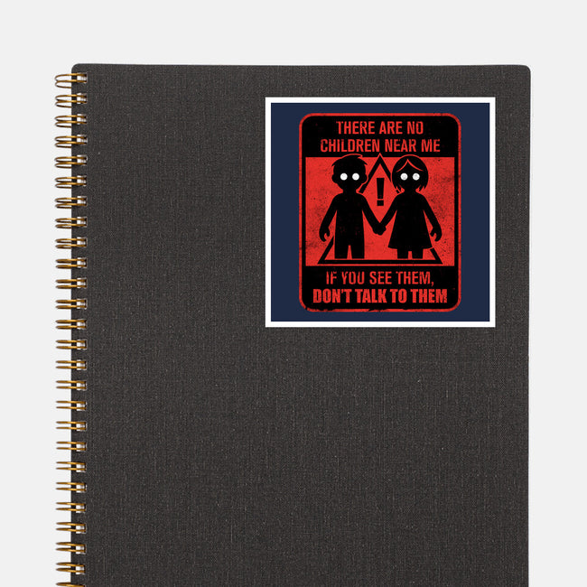 Horror Signs Shadow Children-None-Glossy-Sticker-Studio Mootant