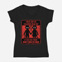 Horror Signs Shadow Children-Womens-V-Neck-Tee-Studio Mootant