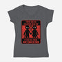 Horror Signs Shadow Children-Womens-V-Neck-Tee-Studio Mootant