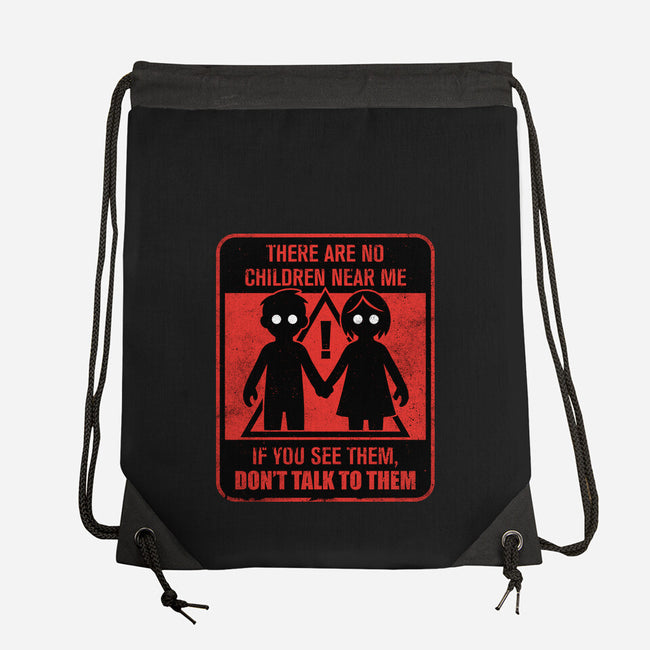 Horror Signs Shadow Children-None-Drawstring-Bag-Studio Mootant