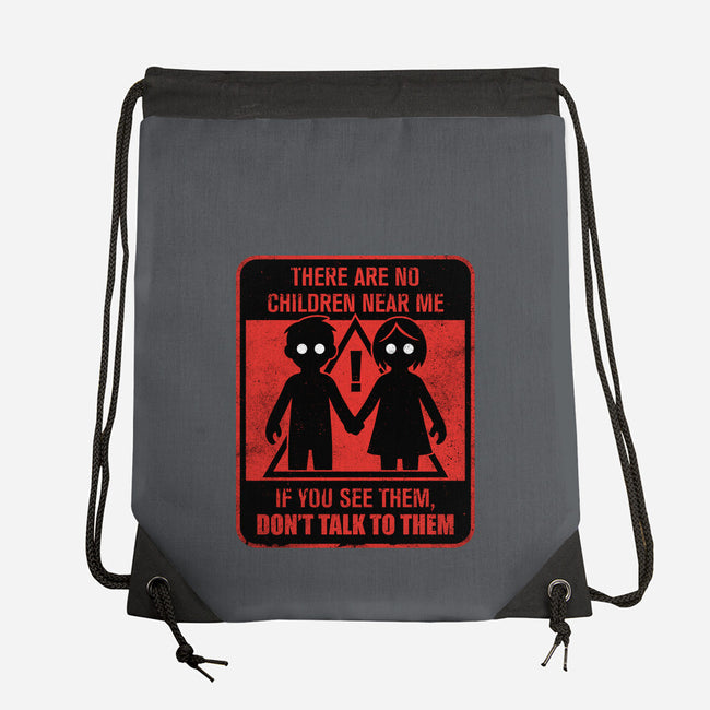 Horror Signs Shadow Children-None-Drawstring-Bag-Studio Mootant