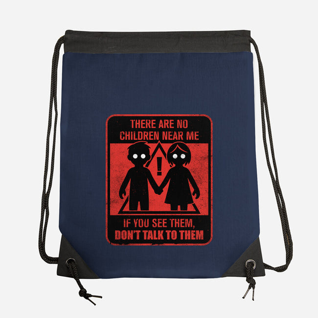 Horror Signs Shadow Children-None-Drawstring-Bag-Studio Mootant