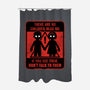 Horror Signs Shadow Children-None-Polyester-Shower Curtain-Studio Mootant