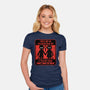 Horror Signs Shadow Children-Womens-Fitted-Tee-Studio Mootant