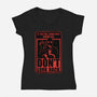 Horror Signs Creature Following-Womens-V-Neck-Tee-Studio Mootant