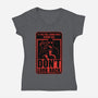 Horror Signs Creature Following-Womens-V-Neck-Tee-Studio Mootant