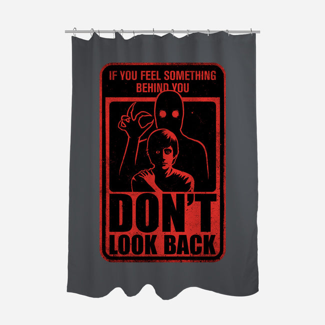 Horror Signs Creature Following-None-Polyester-Shower Curtain-Studio Mootant