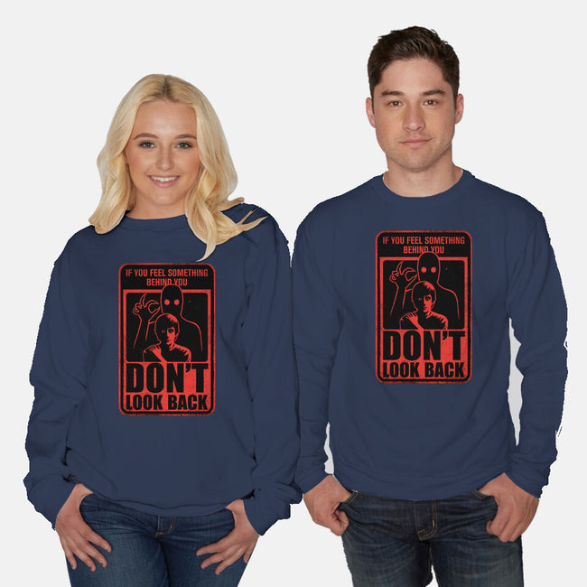 Horror Signs Creature Following-Unisex-Crew Neck-Sweatshirt-Studio Mootant