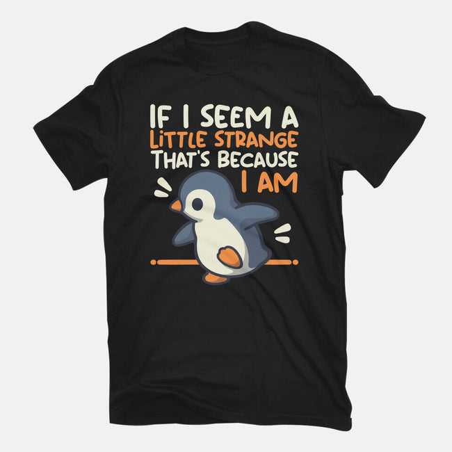 Little Strange Penguin-Womens-Fitted-Tee-NemiMakeit