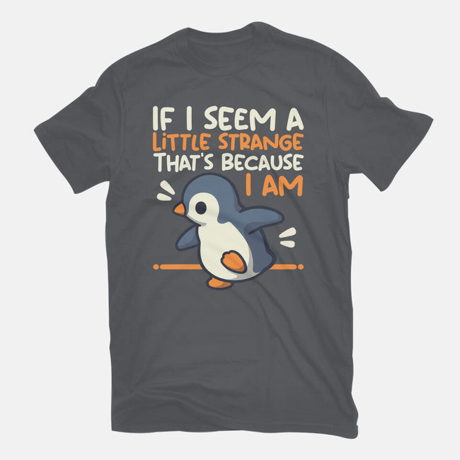 Little Strange Penguin-Womens-Fitted-Tee-NemiMakeit