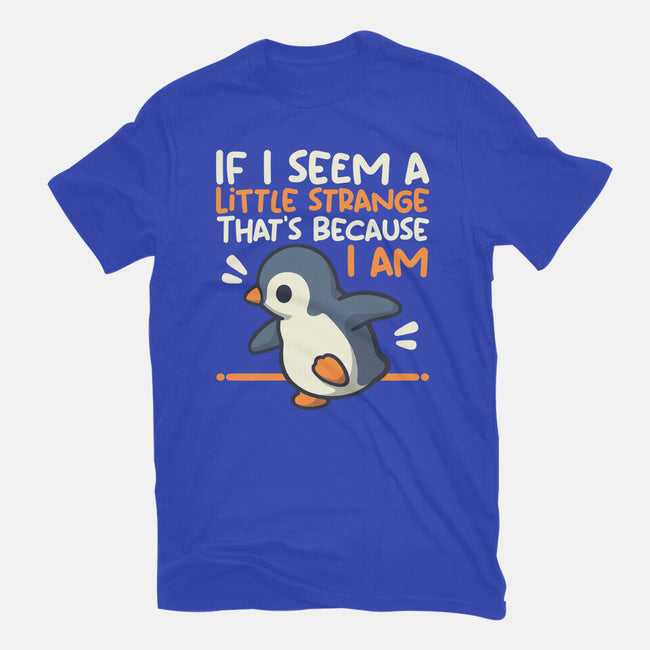 Little Strange Penguin-Womens-Fitted-Tee-NemiMakeit