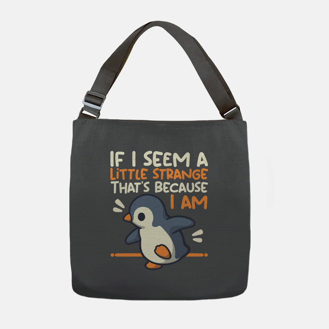 Little Strange Penguin-None-Adjustable Tote-Bag-NemiMakeit