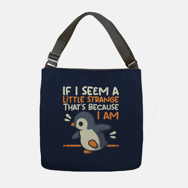 Little Strange Penguin-None-Adjustable Tote-Bag-NemiMakeit