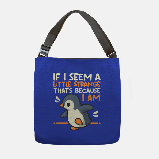 Little Strange Penguin-None-Adjustable Tote-Bag-NemiMakeit