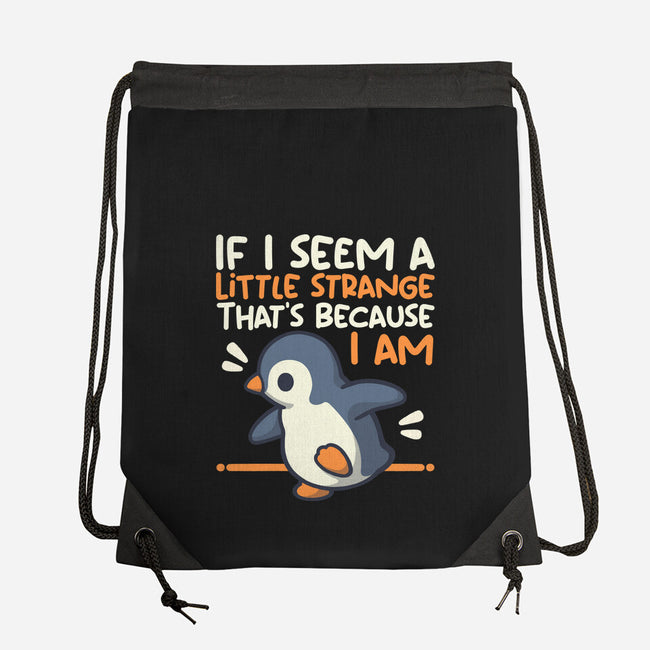Little Strange Penguin-None-Drawstring-Bag-NemiMakeit