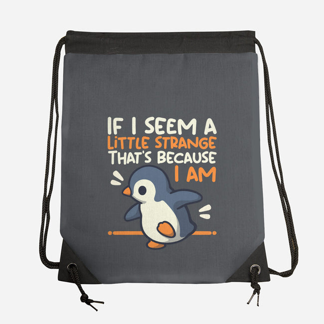 Little Strange Penguin-None-Drawstring-Bag-NemiMakeit
