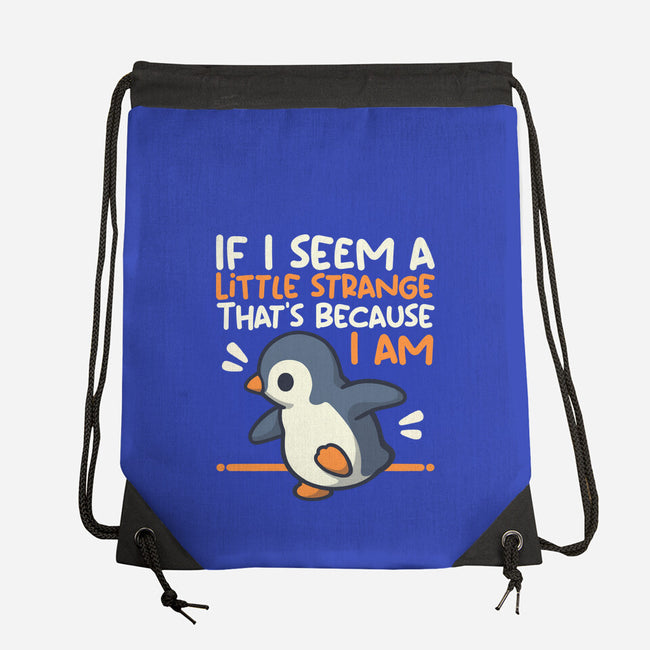 Little Strange Penguin-None-Drawstring-Bag-NemiMakeit