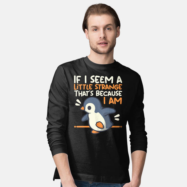 Little Strange Penguin-Mens-Long Sleeved-Tee-NemiMakeit