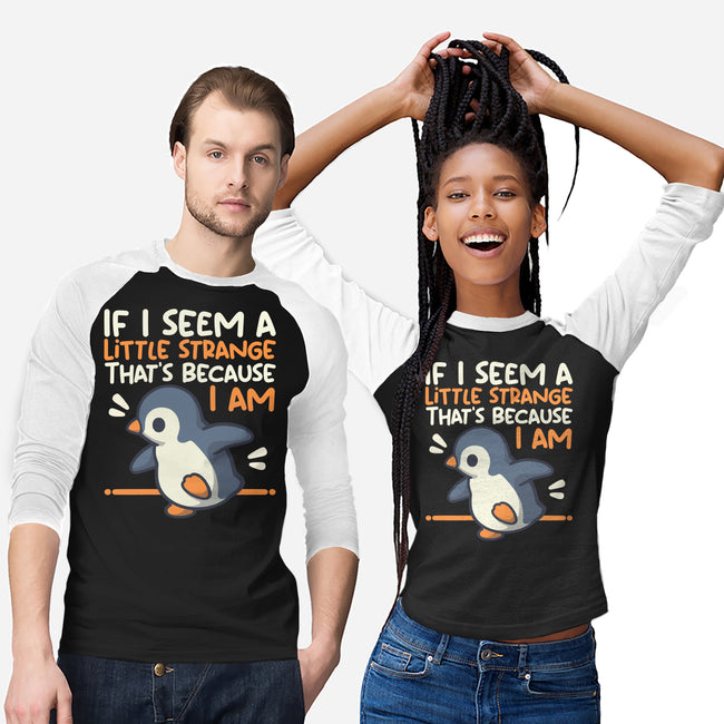 Little Strange Penguin-Unisex-Baseball-Tee-NemiMakeit