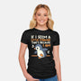 Little Strange Penguin-Womens-Fitted-Tee-NemiMakeit