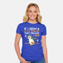 Little Strange Penguin-Womens-Fitted-Tee-NemiMakeit