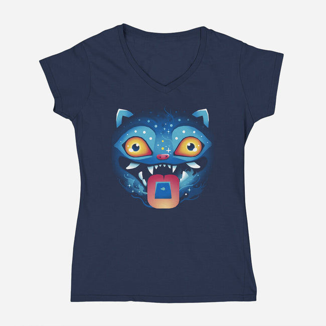 Most Magical Cat-Womens-V-Neck-Tee-Vallina84