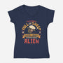 A World Full Of Sheep-Womens-V-Neck-Tee-teesgeex