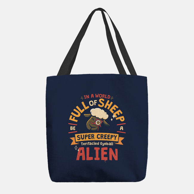 A World Full Of Sheep-None-Basic Tote-Bag-teesgeex