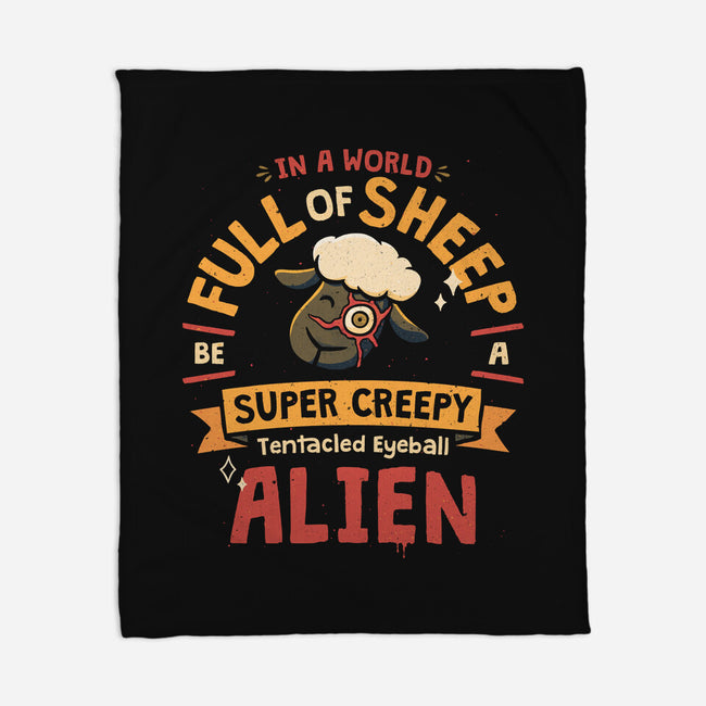A World Full Of Sheep-None-Fleece-Blanket-teesgeex